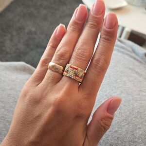 Colorful Beaded Ring